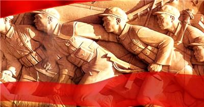 抗战打仗视频素材 抗日战争红军长征 解放战争新中国成立视频素材4