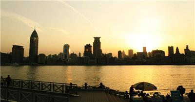 中国上海广州城市地标建筑高端办公楼夜景航拍宣传片高清视频素材城市38