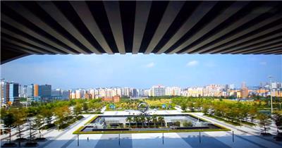 中国上海广州城市地标建筑高端办公楼夜景航拍宣传片高清视频素材城市03