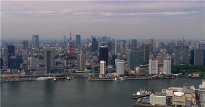 中国上海广州城市地标建筑高端办公楼夜景航拍宣传片高清视频素材现代城市23