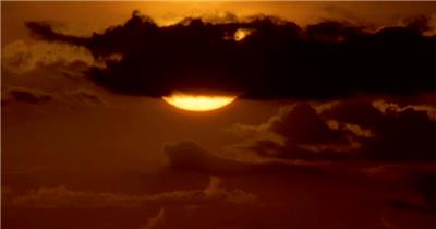 太阳03(穿过云层)湖边高山云层星空城市乡村梯田日出日落风景高清实拍视频素材