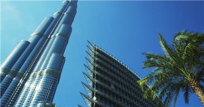 中国上海广州城市地标建筑高端办公楼夜景航拍宣传片高清视频素材现代城市06