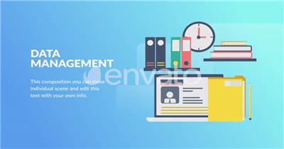 AE 15338 商业理念平面动画 ae素材源文件