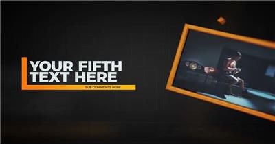 AE 15346 边框照片幻灯片 ae素材源文件