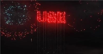 15226 烟花标志标题展示