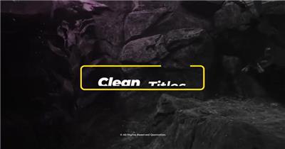 AE 16518 简洁创意文字标题 ae素材源文件