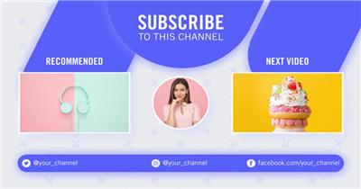 AE 16016 简洁视频收尾 ae素材源文件