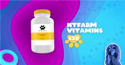 AE 16440 宠物食品宣传 ae素材源文件