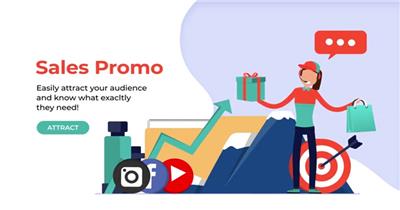 AE 17066 快速购物运输动画元素 ae素材源文件