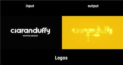 16206 编码文本标志 ae模版源文件ape素材