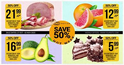 AE 17182 每日美食宣传 ae素材源文件