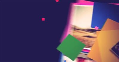 AE 16599 彩色幻灯片 ae素材源文件