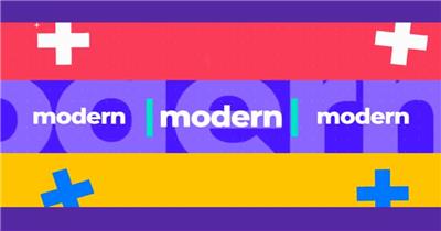 17496 简洁彩色片头