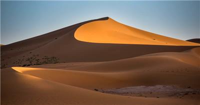 延时摄影撒哈拉沙漠的沙丘