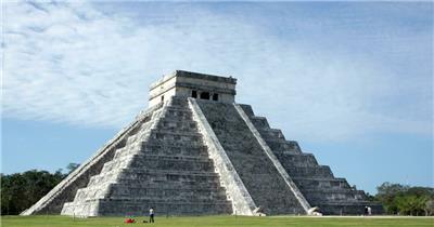 延时摄影墨西哥奇琴伊扎金字塔