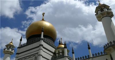 伊斯兰寺庙和天空