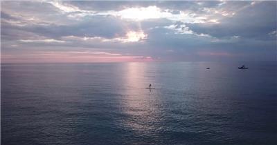 实拍大海海面美景