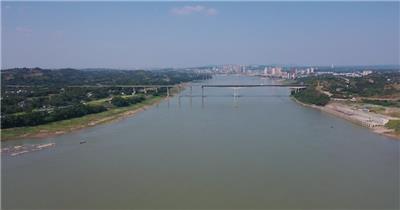 长江 航道 水域 河流 城市 航拍视频素材 实拍视频素材