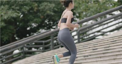优雅 唯美 美女跑步 健身 健康 生活 视频素材
