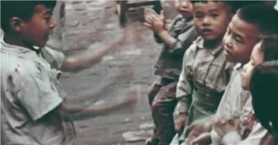 怀旧60年代幼儿园历史影像资料视频素材