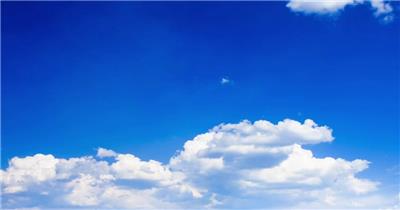 延时摄影晴朗的蓝天白云视频素材