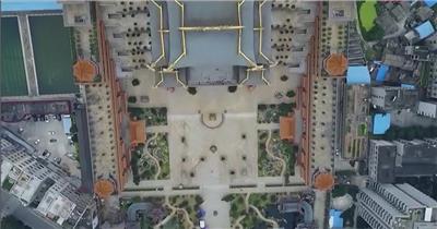 广西玉林城乡景观鸟瞰