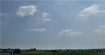 蓝天白云稻田乡村70