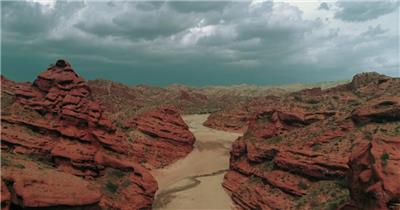 川西沙漠盆地美景航拍