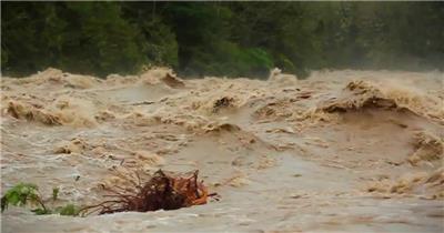 洪水暴涨山洪暴发实拍视频素材洪水暴涨山洪暴发实拍视频素材