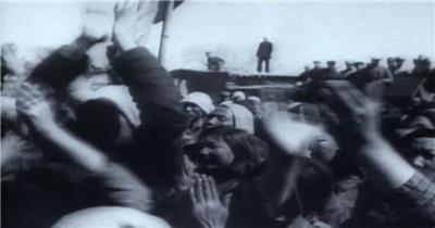 怀旧新中国黑白历史政治农业纪录片视频素材