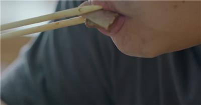 卤肉面拌豆芽美食吃饭视频实拍