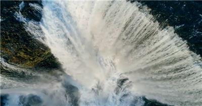 雄伟壮阔大自然瀑布流视频素材