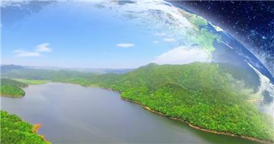 保护地球风景山水环保创意视觉视频素材