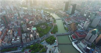 实拍上海陆家嘴高清视频素材