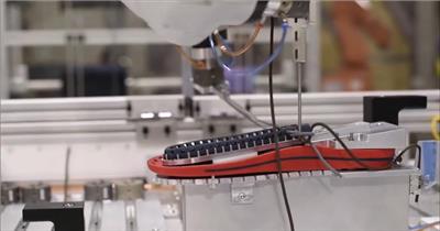 未来鞋类技术机器人鞋业制造视频素材