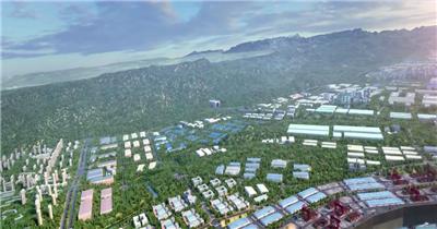 城市鸟瞰 重庆新区 标志建筑 三维动画 3d房产 地产动画 玻璃幕墙 生长动画 商务大楼 高楼大厦
