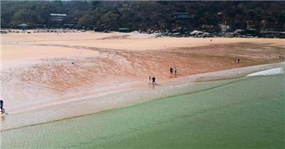 【4K60帧】连云港连岛景区海滩航拍