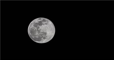 超大月球移动长镜头实拍