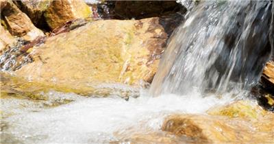 泉水小溪实拍镜头 (2)