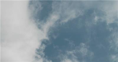 蓝天白云海翻腾雾气缭绕烟雾霾