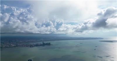 海口蓝天白云延时