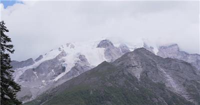 4K雅拉雪山和冰川