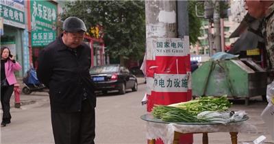小镇农村简朴的人文生活视频素材