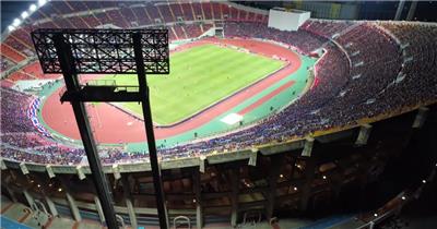 4K足球比赛航拍夜景