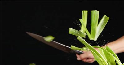 葱花饼传统工艺制作实拍美食小吃视频素材