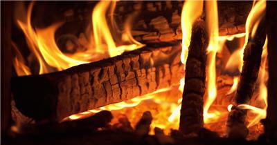 木柴木炭篝火焰土灶大灶做饭