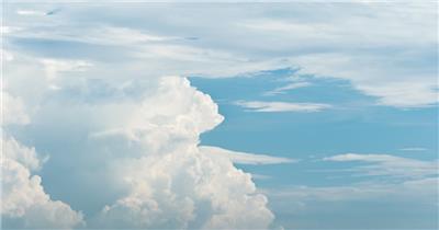 蓝天白云积雨云浓云蔚蓝天空