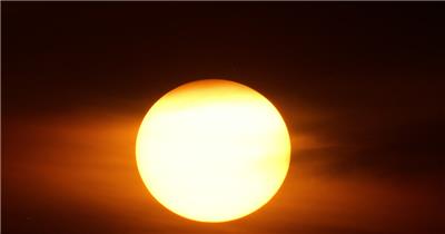 超大太阳升起日出黎明朝阳