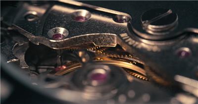 机械手表机芯擒纵齿轮电影感