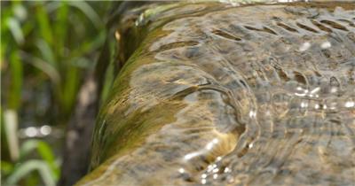 夏天小河池塘小溪潺潺流水